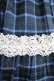画像4: axes femme kawaii / タータンチェックジャンスカ M ブルー H-25-12-27-1007-AX-OP-NS-ZH (4)