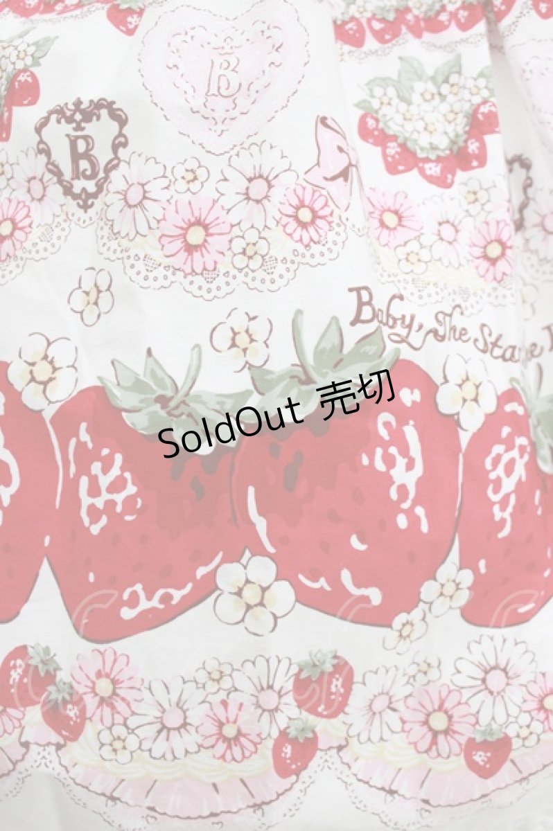 画像4: BABY,THE STARS SHINE BRIGHT / Juicy Strawberry Memory柄ワンピース Free オフ白 H-25-12-27-1001-BA-OP-NS-ZH (4)