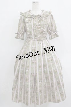 画像1: axes femme Kawaii / RosyBear柄ワンピース M グリーン H-25-12-27-1010-AX-OP-NS-ZH