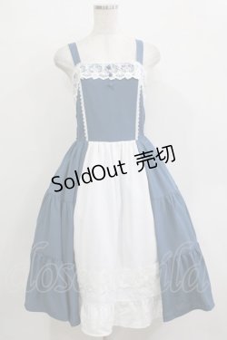 画像1: axes femme Kawaii / プランタンジャンパースカート M ブルー H-25-12-27-1011-AX-OP-NS-ZH