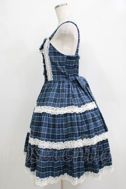 画像2: axes femme kawaii / タータンチェックジャンスカ M ブルー H-25-12-27-1002-AX-OP-NS-ZH