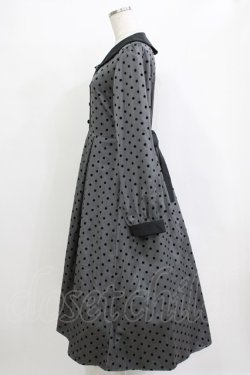 画像2: m petit by misako / ドットフロッキーワンピース L グレー H-25-12-27-1018-LO-OP-NS-ZH
