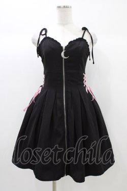 画像1: To Alice / レースアップワンピース Free ブラック H-25-12-28-030-LO-OP-NS-ZH