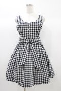 Amavel / ギンガムチェックジャンパースカート Free ブラック H-25-12-28-031-CA-OP-NS-ZH