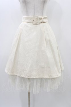 画像1: Fi.n.t / チュールレイヤードフレアースカート Free IVORY H-25-12-28-038-CA-SK-NS-ZH