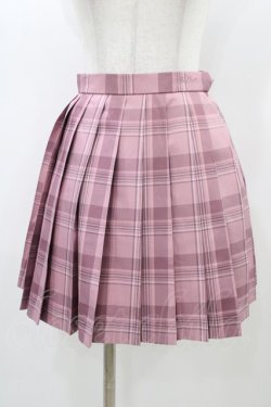 画像1: To Alice / チェックプリーツスカート S ピンク H-25-12-28-039-LO-SK-NS-ZH