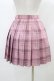 画像2: To Alice / チェックプリーツスカート S ピンク H-25-12-28-039-LO-SK-NS-ZH (2)