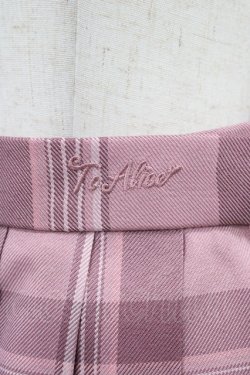 画像3: To Alice / チェックプリーツスカート S ピンク H-25-12-28-039-LO-SK-NS-ZH