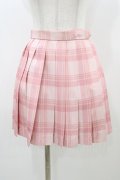 To Alice / チェックプリーツスカート S ピンク H-25-12-28-040-LO-SK-NS-ZH