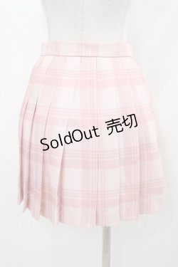 画像2: To Alice / チェックプリーツスカート S ピンク H-25-12-28-040-LO-SK-NS-ZH