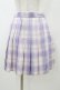 画像1: To Alice / チェックプリーツスカート M ラベンダー H-25-12-28-041-LO-SK-NS-ZH (1)