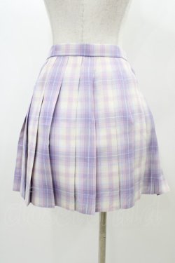 画像2: To Alice / チェックプリーツスカート M ラベンダー H-25-12-28-041-LO-SK-NS-ZH