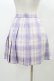 画像2: To Alice / チェックプリーツスカート M ラベンダー H-25-12-28-041-LO-SK-NS-ZH (2)
