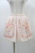 LIZ LISA / 花柄スカート Free ピンク H-25-12-28-042-LO-SK-NS-ZH