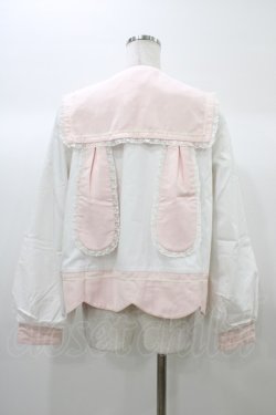 画像2: To Alice / うさぎ刺繍セーラージャケット M ホワイト H-25-12-28-046-LO-JA-NS-ZH