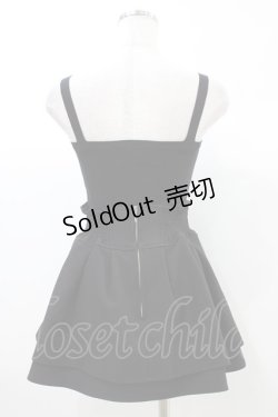 画像2: michellMacaron / ミニスカート+ニットキャミソール XS ブラック H-25-12-28-006-0-SK-NS-ZH