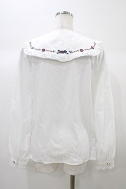 画像2: Amavel / 眠れる森の美女刺繍ブラウス Free オフ H-25-12-28-050-CA-BL-NS-ZH