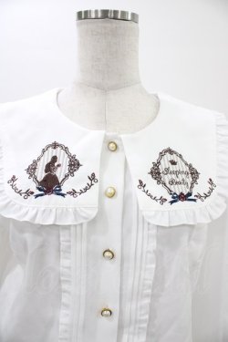 画像3: Amavel / 眠れる森の美女刺繍ブラウス Free オフ H-25-12-28-050-CA-BL-NS-ZH