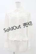 Innocent World / ３段レース丸衿ブラウス M 生成り H-25-12-28-054-IW-BL-NS-ZH