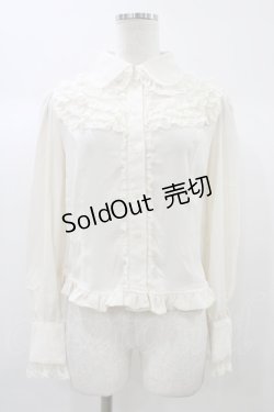 画像1: Innocent World / ３段レース丸衿ブラウス M 生成り H-25-12-28-054-IW-BL-NS-ZH