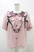 To Alice / フリルブラウス M ピンク H-25-12-28-060-LO-BL-NS-ZH