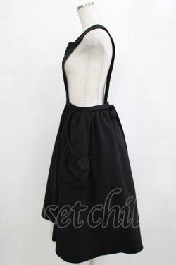 画像2: bullion / サロペットスカート  ブラック H-25-12-28-1022-EL-SK-KB-ZH