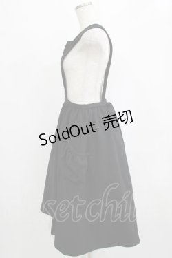 画像2: bullion / サロペットスカート  ブラック H-25-12-28-1022-EL-SK-KB-ZH