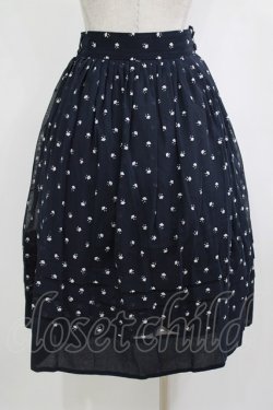 画像3: Jane Marple / Sprinkled flowers wrapped skirt  ネイビー H-25-12-28-1024-JM-SK-KB-ZH