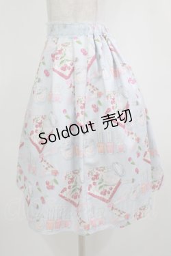 画像2: Emily Temple cute / Pocketチェリースカート  サックス H-25-12-28-1025-ET-SK-KB-ZH