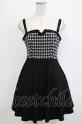 PUNK RAVE / Swallow gird stitching suspenders punk little black dress XS 黒 H-25-12-28-1026-PU-OP-KB-ZH