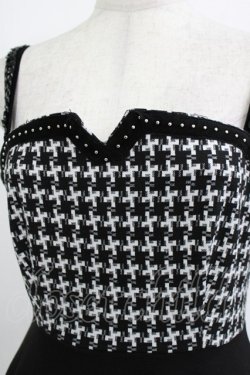 画像4: PUNK RAVE / Swallow gird stitching suspenders punk little black dress XS 黒 H-25-12-28-1026-PU-OP-KB-ZH