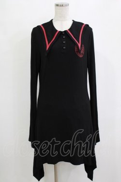 画像1: KILL STAR / EN-CRYPTED DRESS L ブラック H-25-12-28-1027-SL-OP-KB-ZH