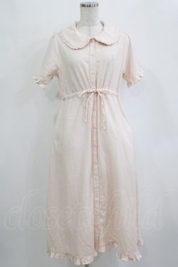 画像1: merry jenny / rabbit刺繍ガーゼワンピース  ピンク H-25-12-28-1030-LO-OP-KB-ZH