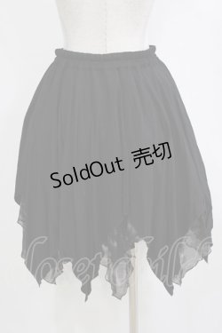 画像3: ALGONQUINS / イレギュラースカート  ブラック×グレー H-25-12-28-1032-AL-SK-KB-ZH