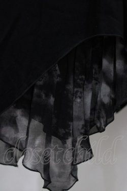 画像4: ALGONQUINS / イレギュラースカート  ブラック×グレー H-25-12-28-1032-AL-SK-KB-ZH