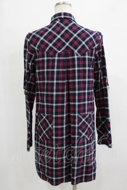 画像3: PEACE NOW / チェックシャツワンピース  ネイビー H-25-12-28-1033-PU-OP-KB-ZH