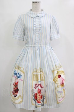 画像1: Emily Temple cute / BIG MENUワンピース M サックス H-25-12-28-1004-ET-OP-KB-ZH