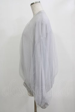 画像2: HELL CAT PUNKS / チュールレイヤードブルゾン  グレー H-25-12-28-1038-PU-JA-KB-ZH