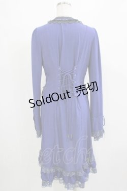 画像3: Ozz Croce / レースフリルロングカーデ  ブルー H-25-12-28-1039-OO-TO-KB-ZH