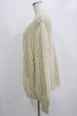 画像2: merry jenny / looseリボンローゲージニット  アイボリー H-25-12-28-1042-LO-TO-KB-ZH