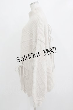 画像2: merry jenny / バックリボンニット  ベージュ H-25-12-28-1043-LO-TO-KB-ZH