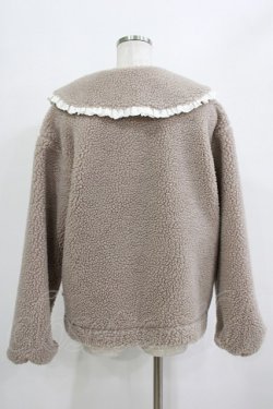 画像3: merry jenny / フリルカラーボアジャケット  ベージュ H-25-12-28-1044-LO-JA-KB-ZH