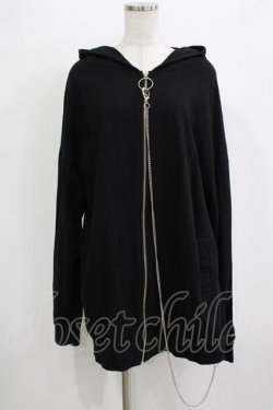 画像1: ankoROCK / チェーンZIPパーカー  ブラック H-25-12-28-1048-PU-TO-KB-ZH