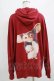 画像3: Candy Stripper / THREE RULES HOODIE  レッド H-25-12-28-1052-PU-TO-KB-ZH (3)