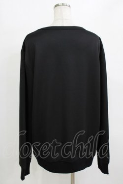 画像3: NieR Clothing / プリントLONG CUTSEW  黒 H-25-12-28-1055-PU-TO-KB-ZH