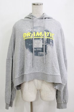画像1: Candy Stripper / DRAMATIC HOODIE 2 グレー H-25-12-28-1057-PU-TO-KB-ZH