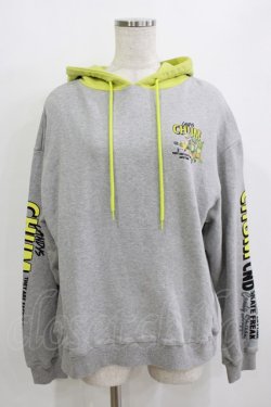 画像1: Candy Stripper / CANDYS CHUM BICOLOR HOODIE  グレー H-25-12-28-1058-PU-TO-KB-ZH