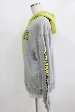 画像2: Candy Stripper / CANDYS CHUM BICOLOR HOODIE  グレー H-25-12-28-1058-PU-TO-KB-ZH