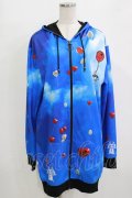 NieR Clothing / バルーンZIPパーカー  ブルー H-25-12-28-1059-PU-TO-KB-ZH