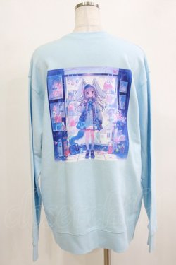 画像3: NieR Clothing / ブルーラビットトレーナー【BACK DESIGN】  サックス H-25-12-28-1062-PU-TO-KB-ZH